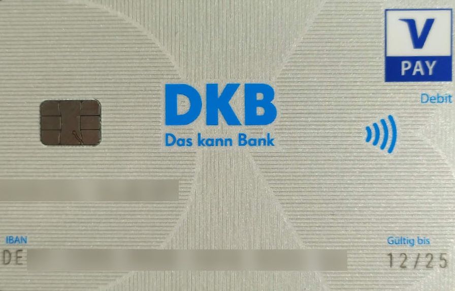 graue Girokontenkarte DKB