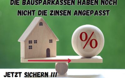 Mit einem Bausparvertrag die Zinsen für die zukünftige Anschlussfinanzierung sichern
