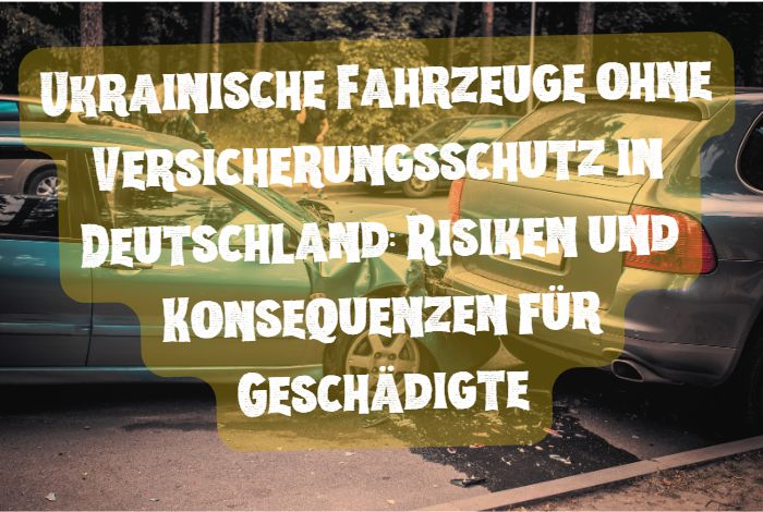 Ukrainische Fahrzeuge ohne Versicherungsschutz in Deutschland